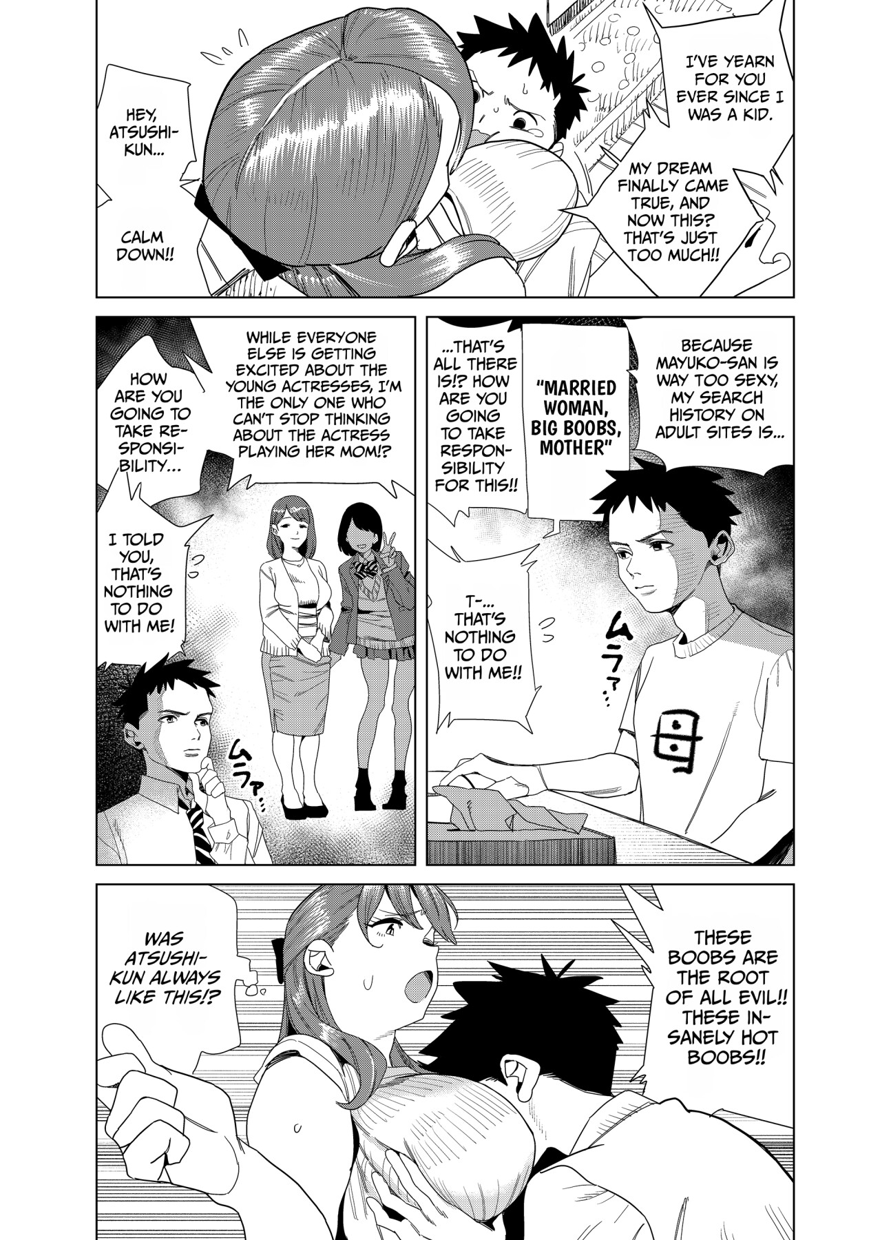 Hentai Manga Comic-It's Wrong for my Friend's Curvy, Big-Breasted Mom to be This Sexy...No, Wait, I'm Into It!! 2-Read-9